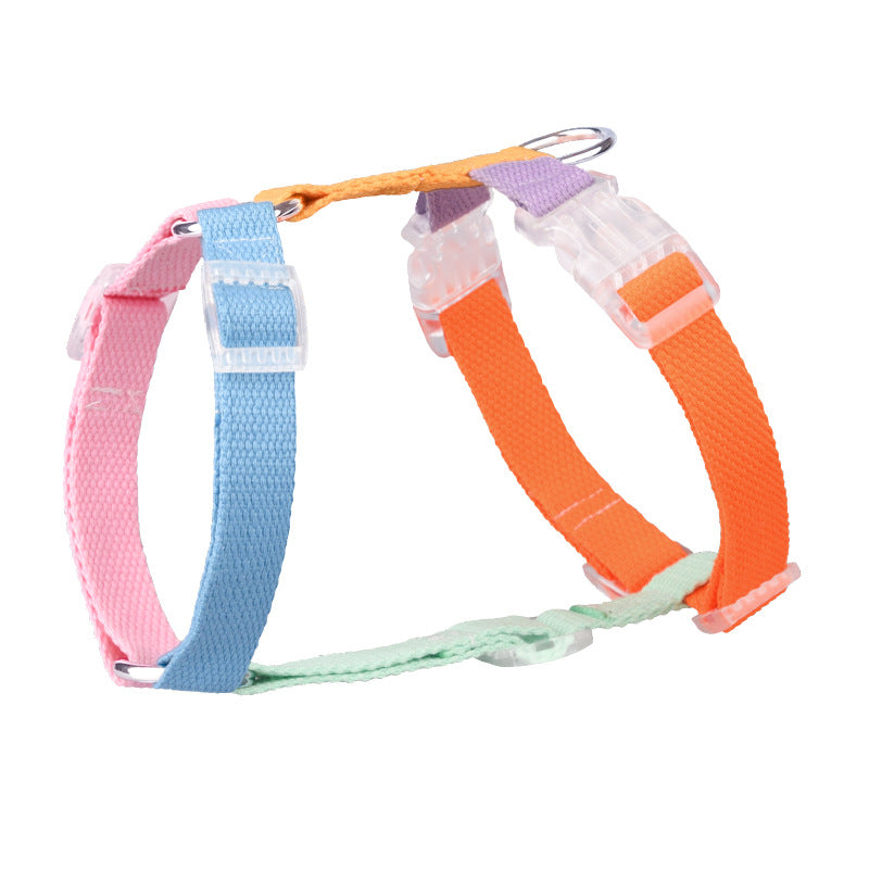 Color-coded Pet Leash Anti-breakaway Pet Chest Strap