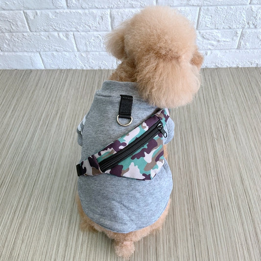 Autumn And Winter New Dog Sleeved Cotton Coat Two Feet Hoodie Pet Clothes