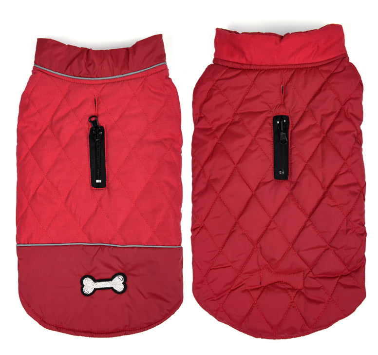 Dog Fall Winter Double-sided Waterproof Jacket