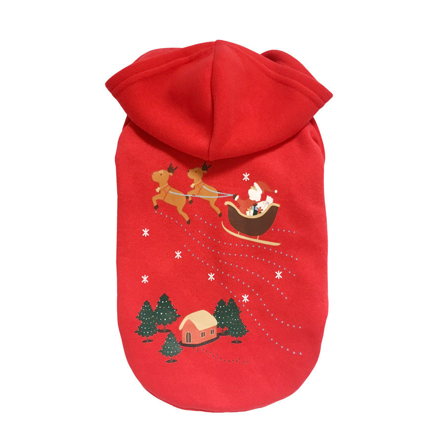 Pet Dog Christmas Clothes Coat Cotton Sweater