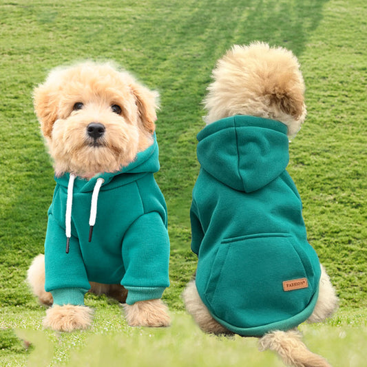 Pet Dog Fashion Simple Hooded Sweater