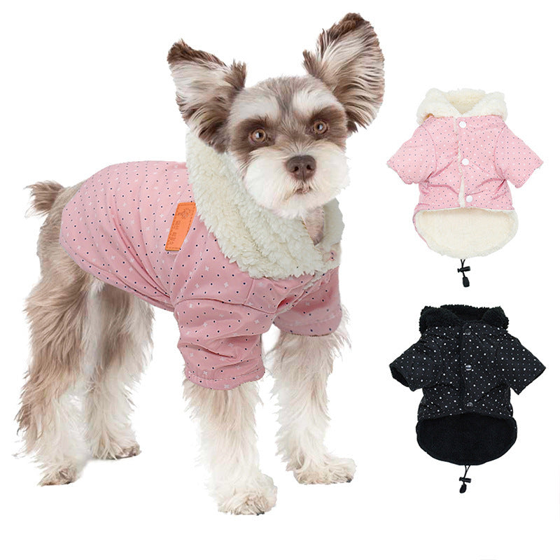 Warm Coat Padded Hooded Pet Dog Clothes