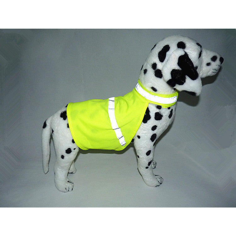 Fluorescent safety dog vest