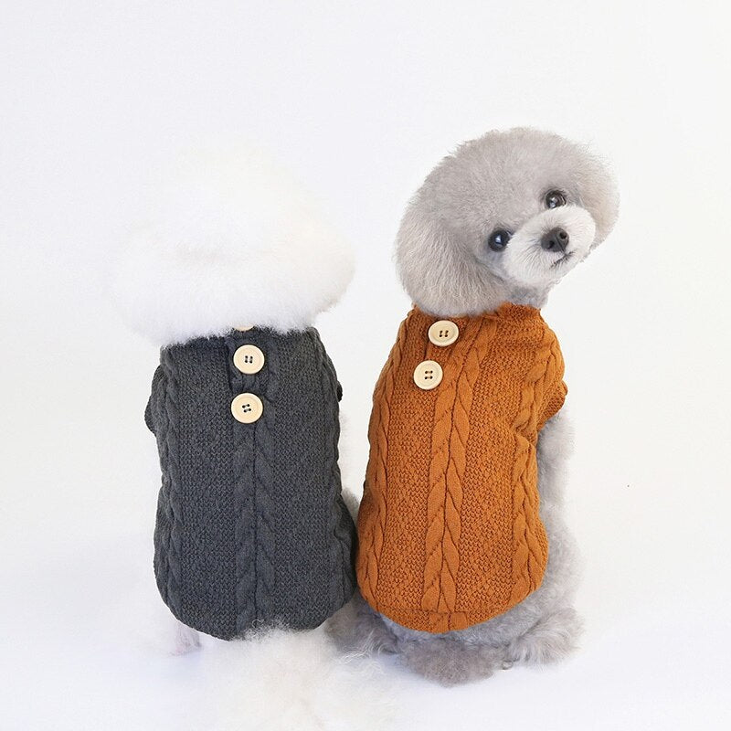 Woolen Cotton Vest Pet Clothing Small Dog Sweater