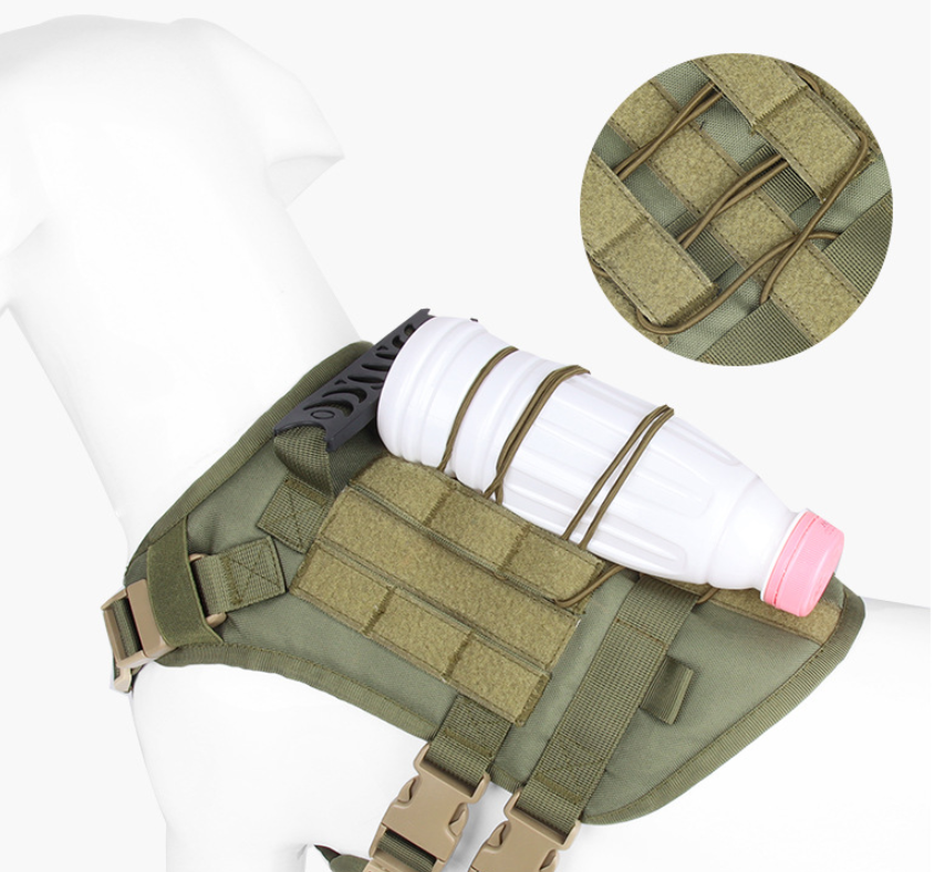 Tactical Chest And Back Oxford Large Dog Vest