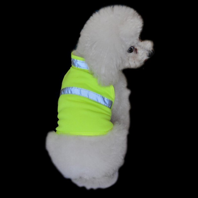 Fluorescent safety dog vest