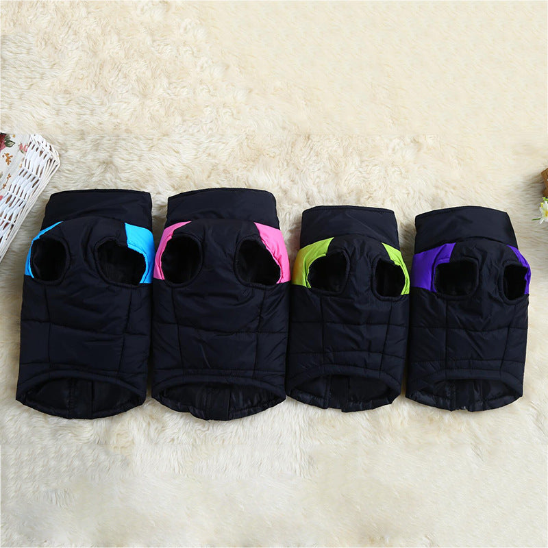 Autumn And Winter Pet Ski Suit Dog Outdoor Cotton Coat Vest