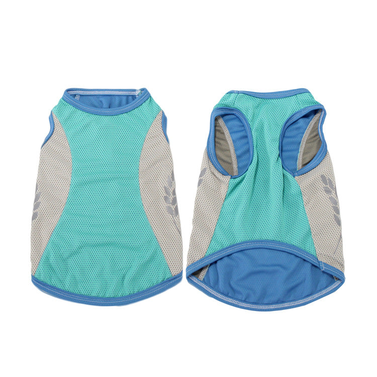 Summer Cooling Pet Vest Cool Clothes Dog Clothes Reflective