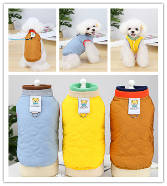 Dog Clothes Puppy Velvet Vest Pet Clothing Autumn And Winter