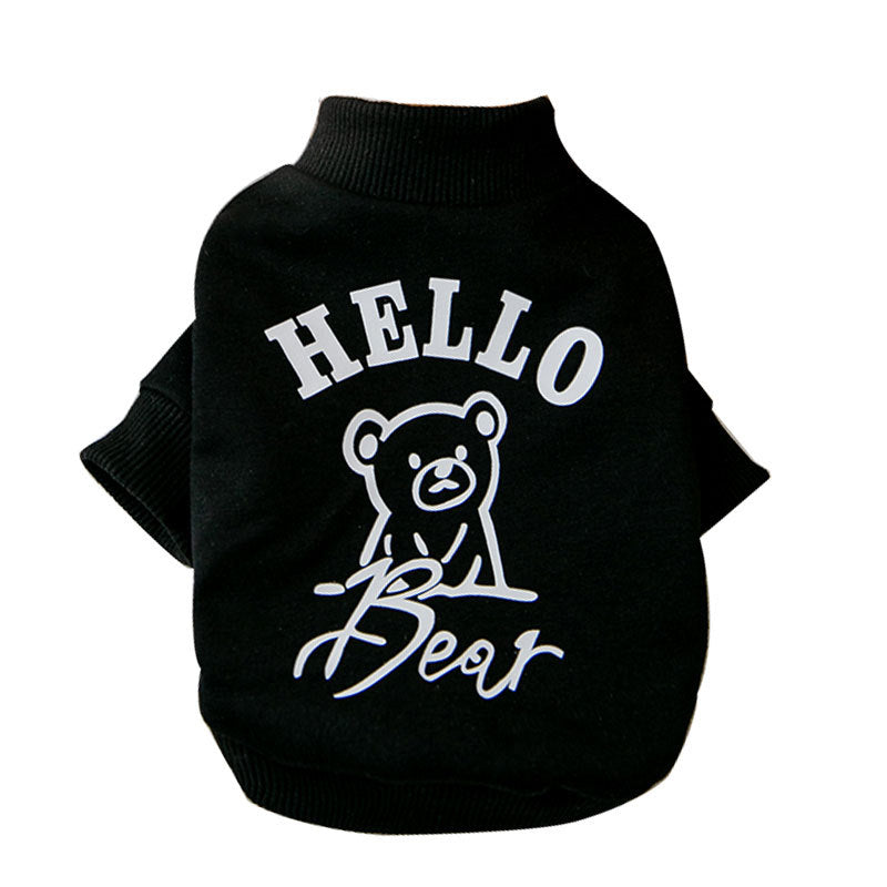 Fashion Dog Bear Printed Sweater