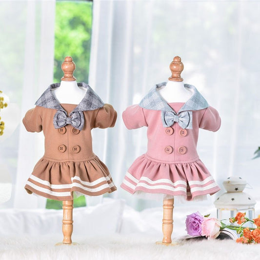 Pet clothes autumn and winter princess dress