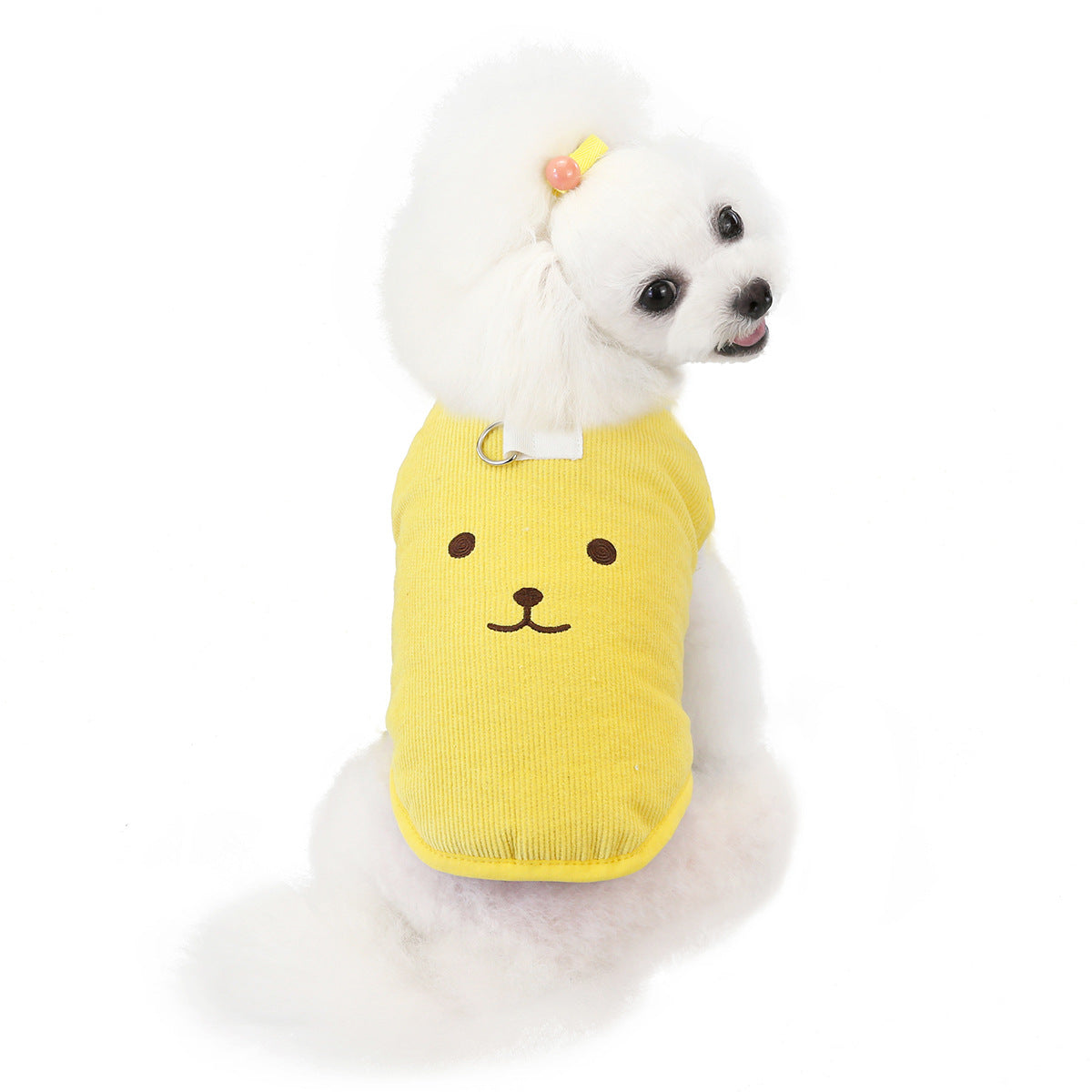 Autumn And Winter Pet Dog Bear Embroidered Cotton Vest