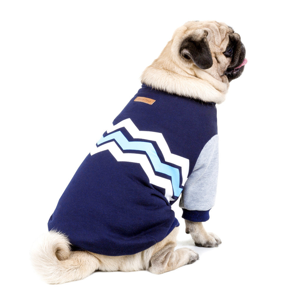 Wavy Two-legged Hoodie Dog Clothes