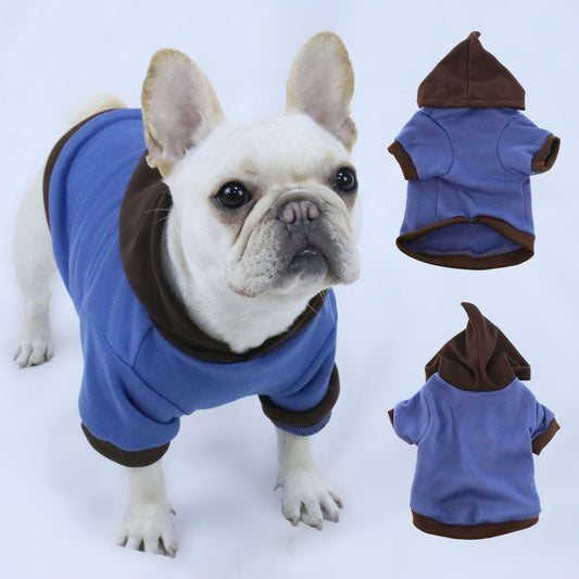 Pet Clothes Dog Fleece Padded Coat Hooded Sweater