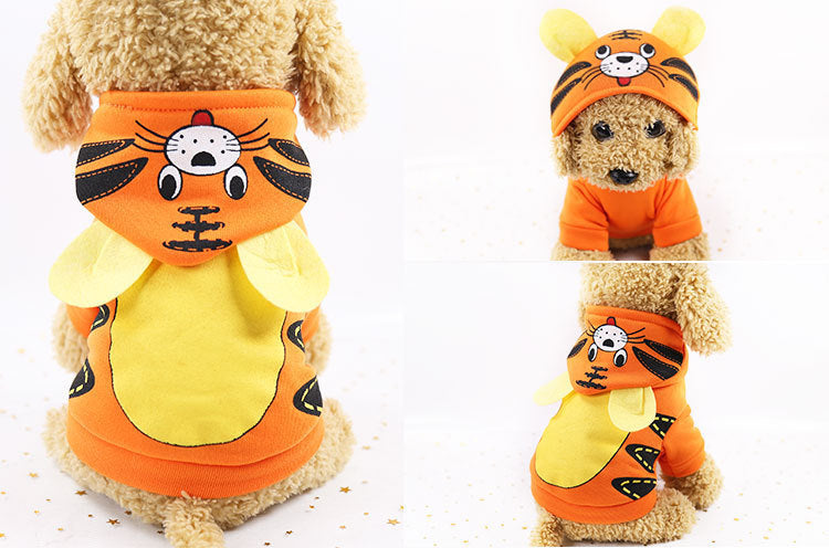 Two-legged Cotton Coat Cartoon Transformed Into Small And Medium-sized Dog