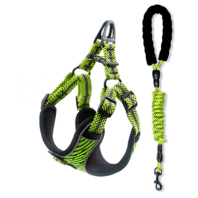 Pet chest strap explosion-proof flush reflective vest