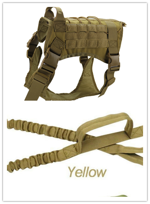 Tactical large dog vest dog patrol equipment pet dog clothes K9 chest strap