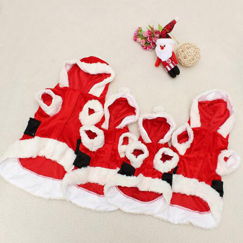 Christmas Dog Clothes Pet Vest Shirt Dog Winter Dress Warm Coat