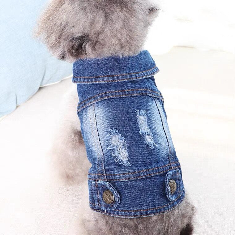 Cowboy Vest Teddy Bichon Pomeranian Cat Dog Clothes