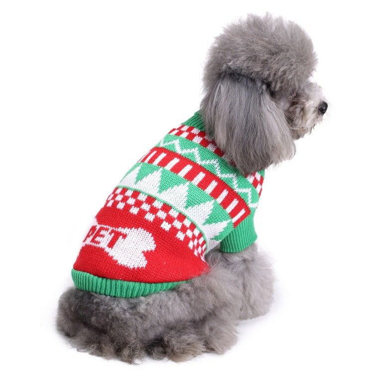 Christmas Warm Soft Pet Clothes Sweater Multiple Styles