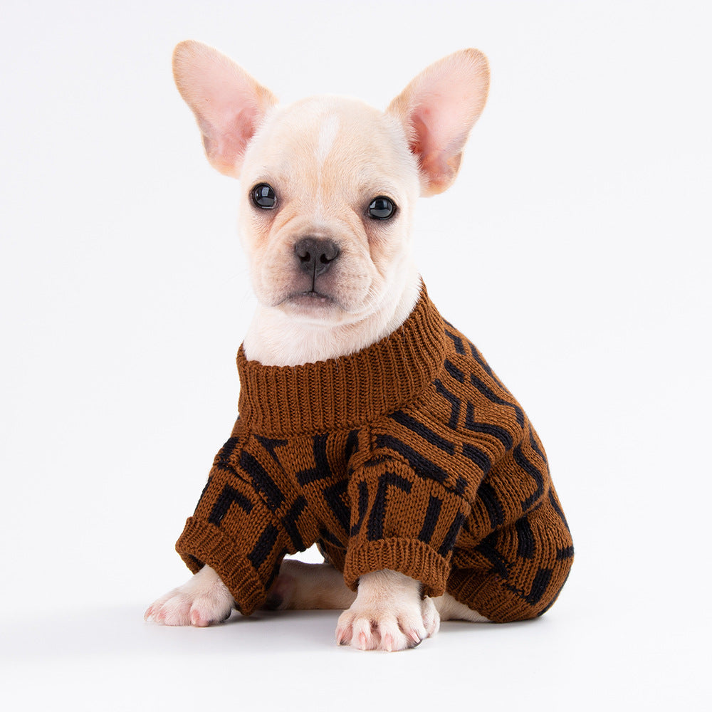 Fashion Letter Fashion Dog Sweater Coat