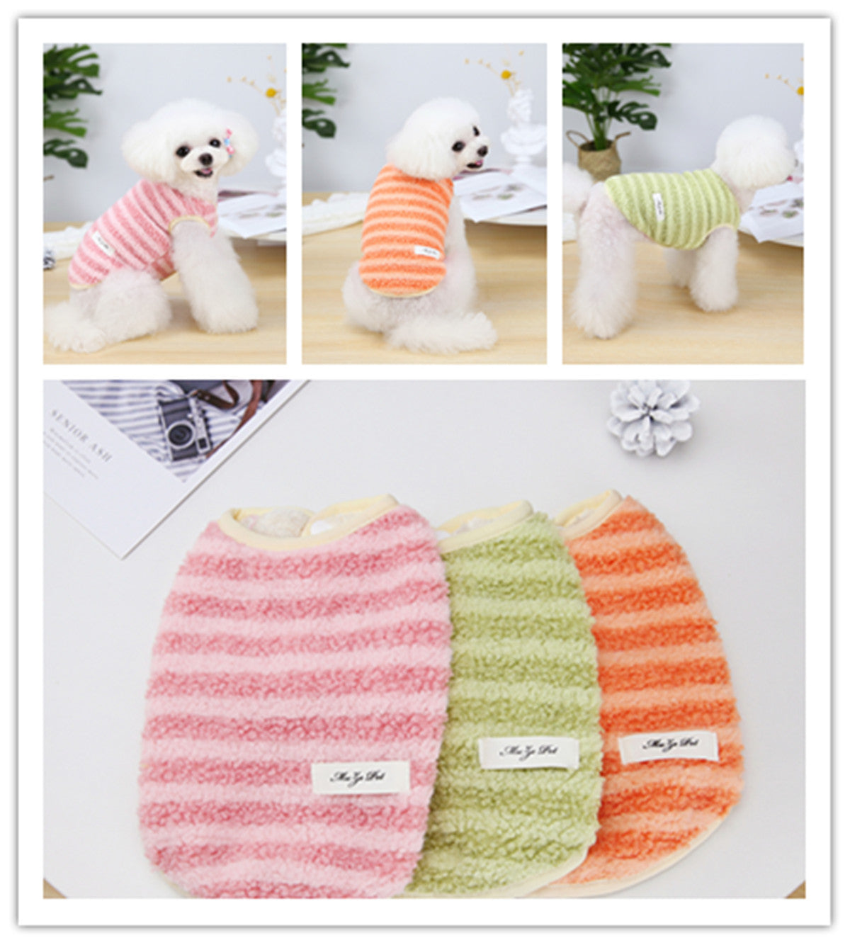 Dog Clothes Puppy Fleece Vest Pet Clothing