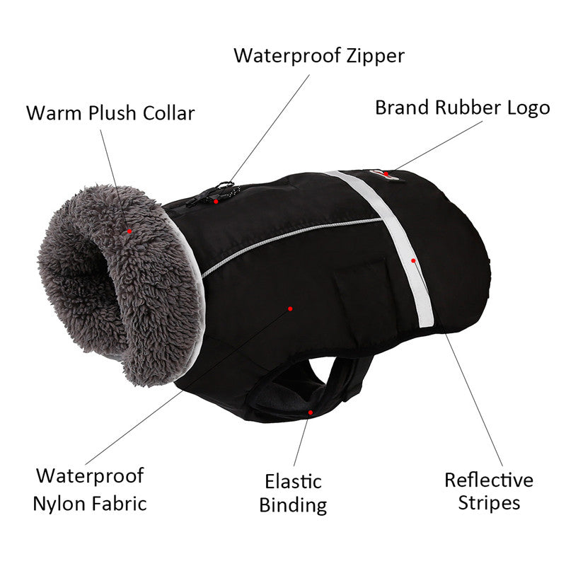 Dog clothes thick warm vest