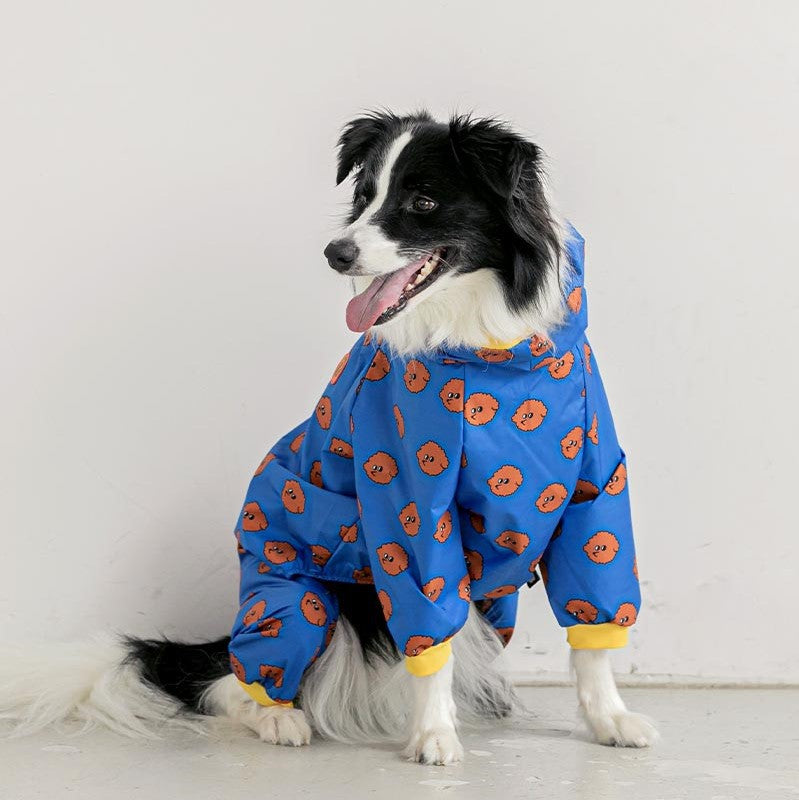 Fashion Four-legged Raincoat Dog Hooded Raincoat