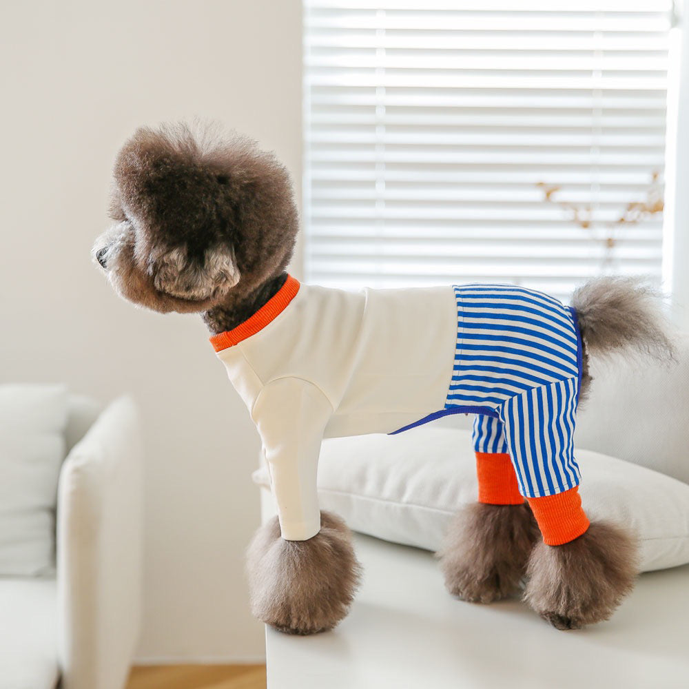 Pet Dog Fashion Color Blocking Jumpsuit