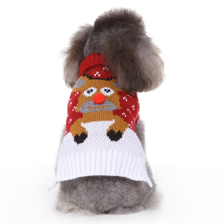 Winter Warm Dog Christmas Coat Skull Sweater