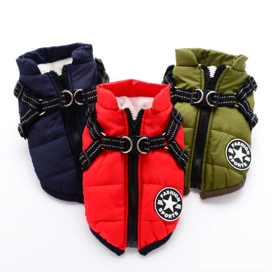 Down jacket cotton coat Pomeranian Teddy dog clothes