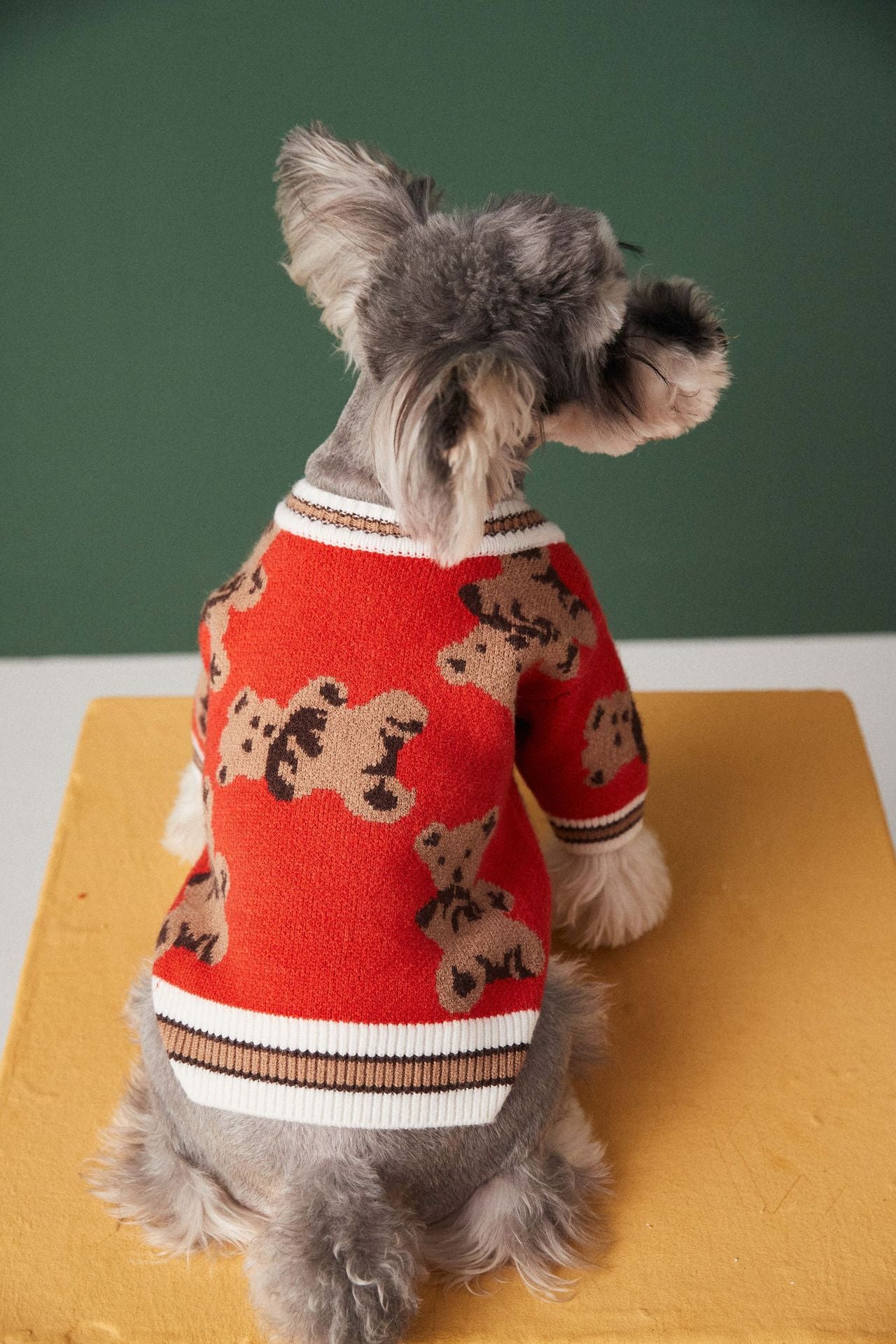 Dog Cat Sweater Preppy Style V-neck Striped Vest Pet Puppy