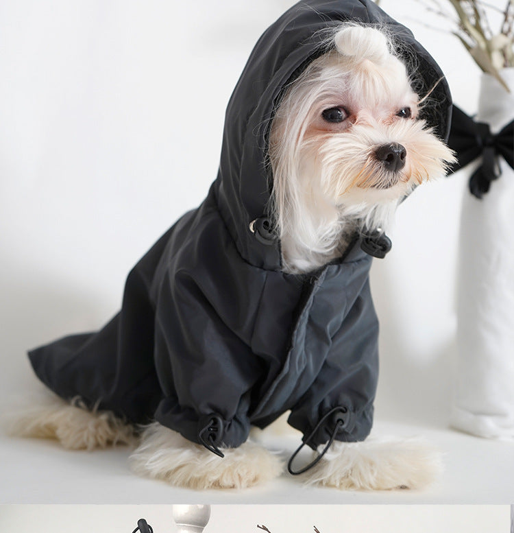 Fashion Dog Clothes Pet Dogs Hoodie for Dog Coat Windbreaker Reflective Clothing