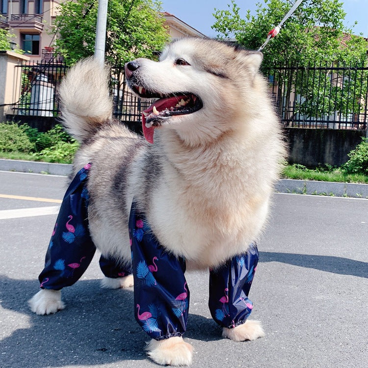 Adjustable Dog Four Legged Raincoat