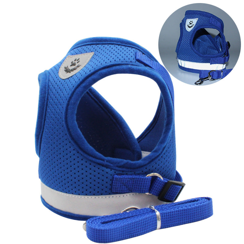 Vest Type Dog Leash Is Reflective And Breathable