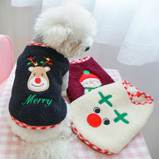 Lamb Wool Warm Cat Clothes Vest Dog Clothes