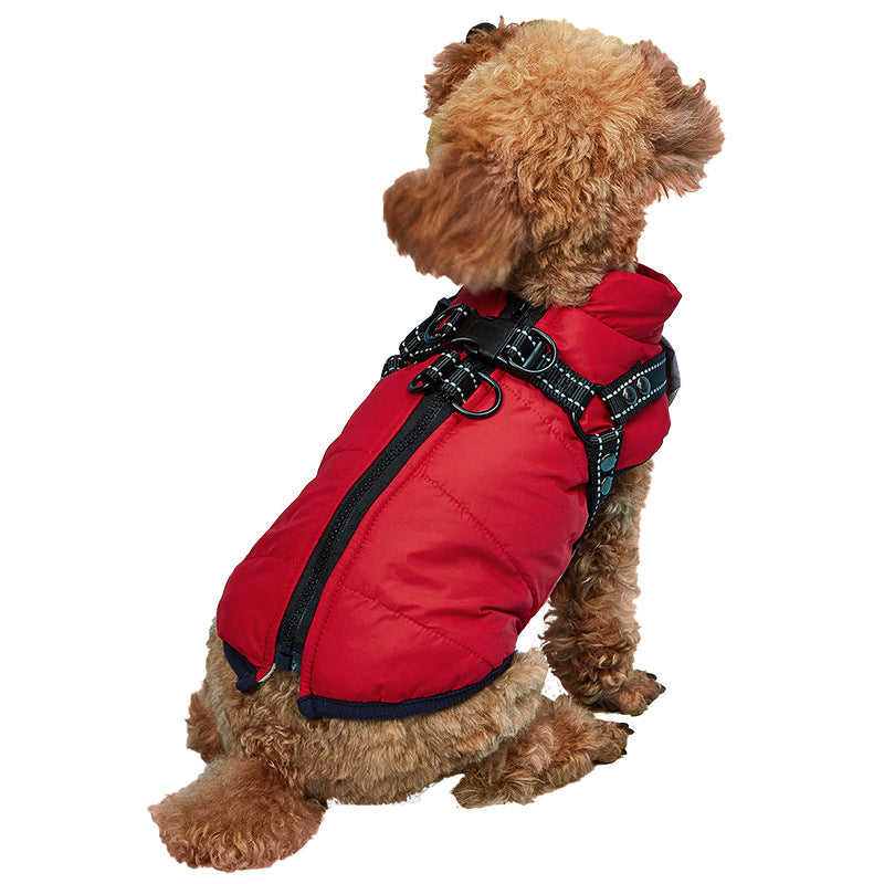 Thickened Dog Clothes Waterproof Warm Pet Jacket