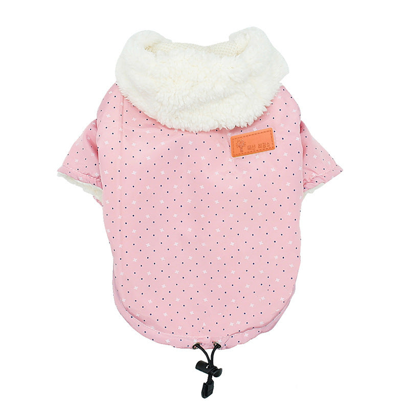 Warm Coat Padded Hooded Pet Dog Clothes