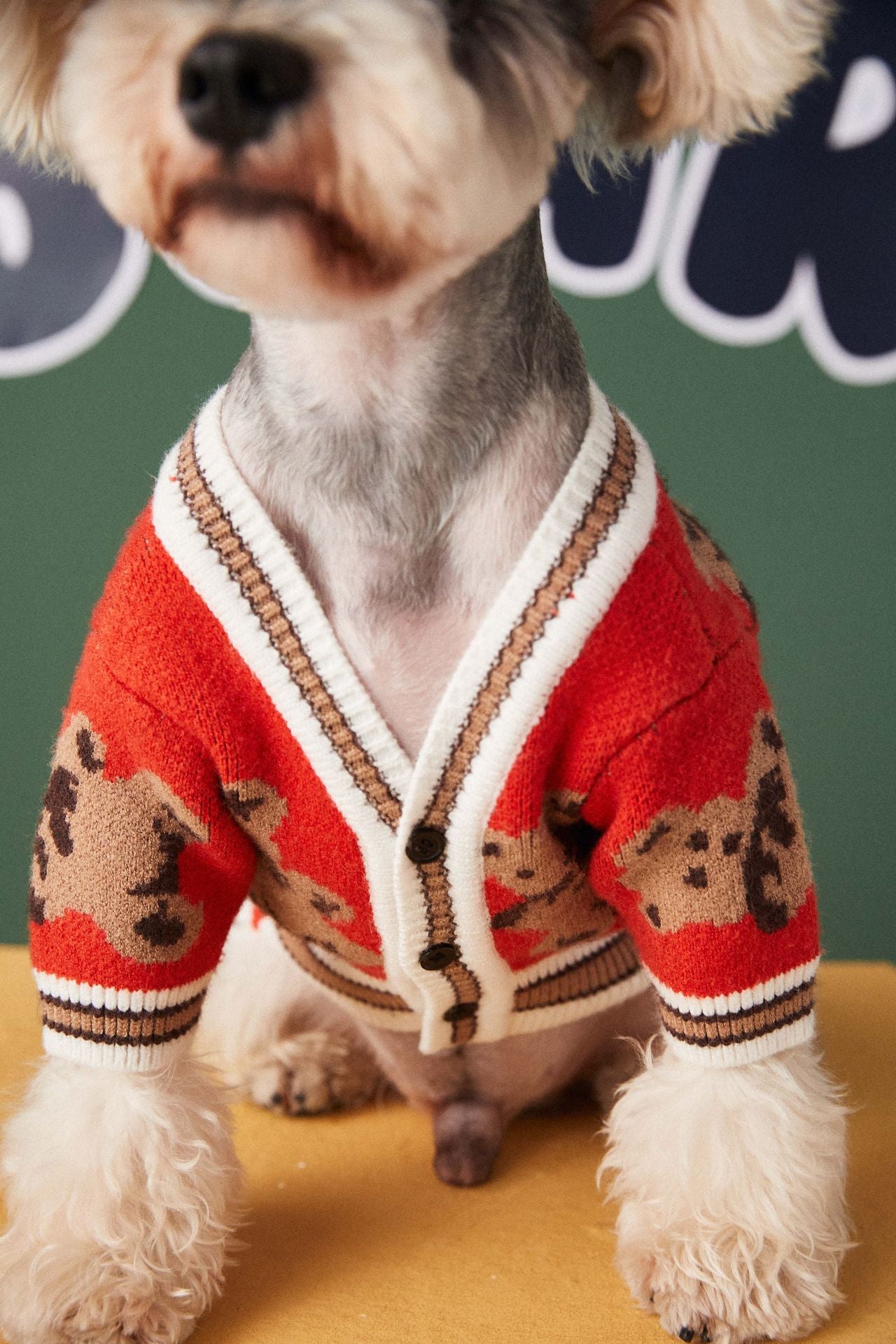 Dog Cat Sweater Preppy Style V-neck Striped Vest Pet Puppy