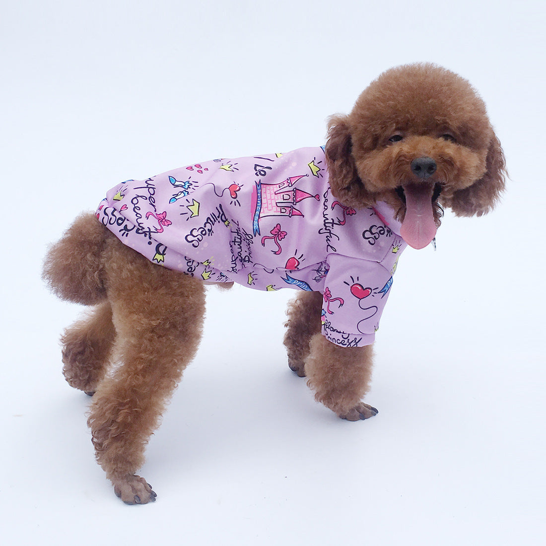 Dog Clothes Autumn And Winter Princess Hoodie With Velvet