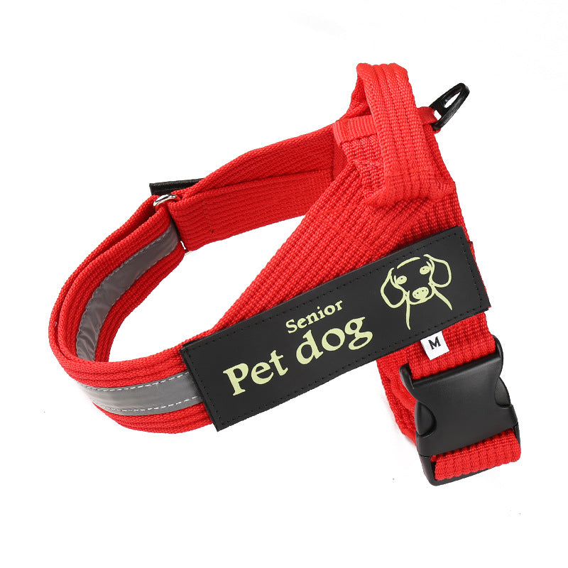 Dog Walking Chain Leash Medium And Large Dog Vest Type Chest Harness