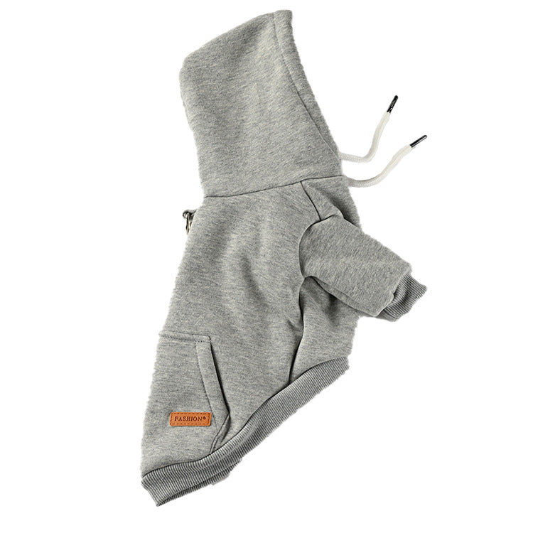 Pet Dog Fashion Simple Hooded Sweater