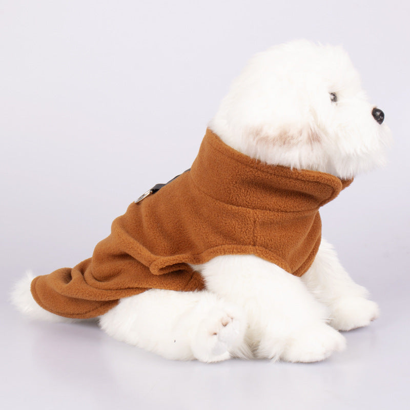 Pet Clothes Dog Polar Fleece Thickened Warm Vest