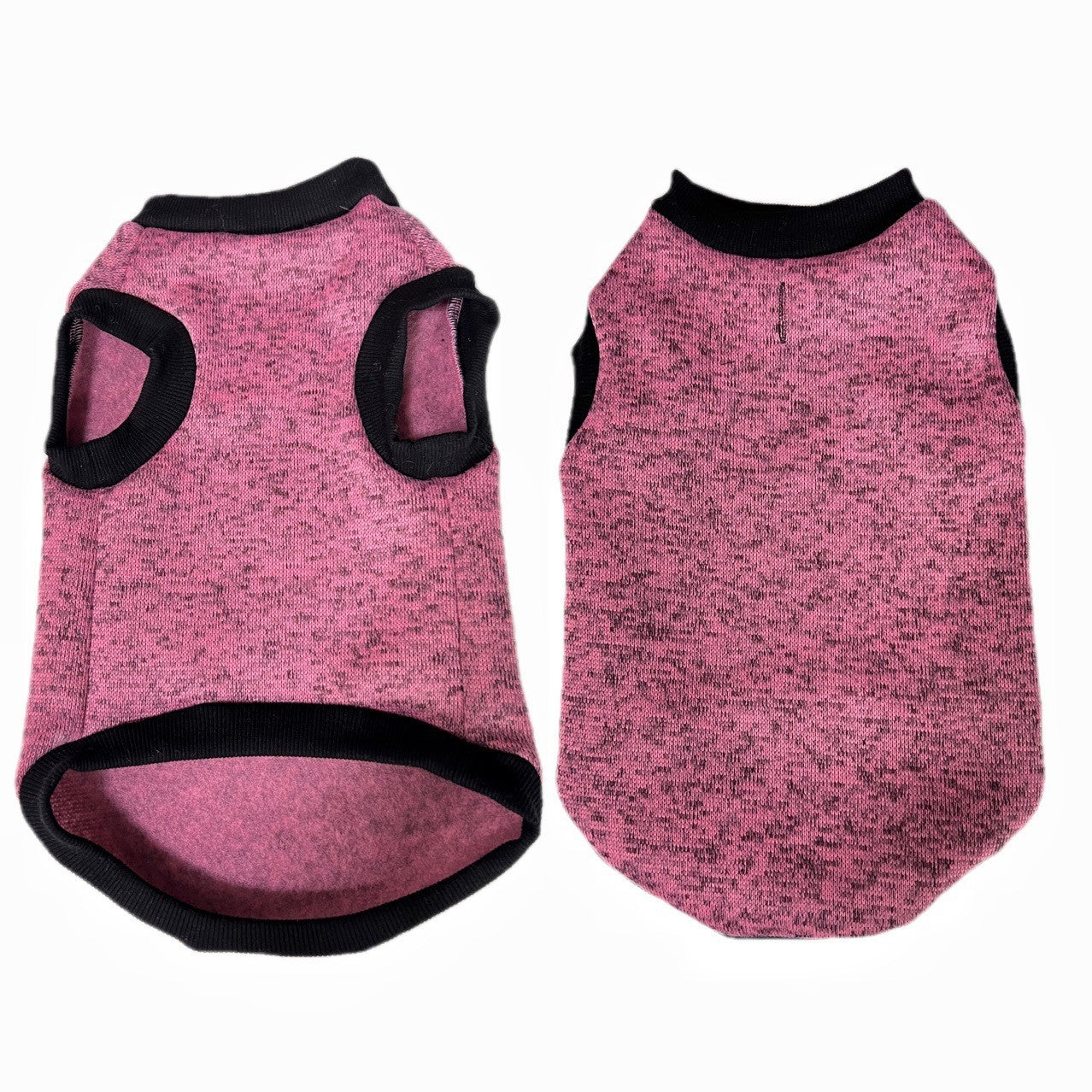 Pet Vest Fleece Lined Padded Warm Keeping Round Neck Pullover Dog Clothing