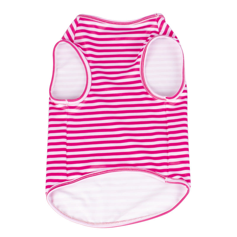 Pet Vest Comfortable Breathable Stripes Vest Dog Clothes