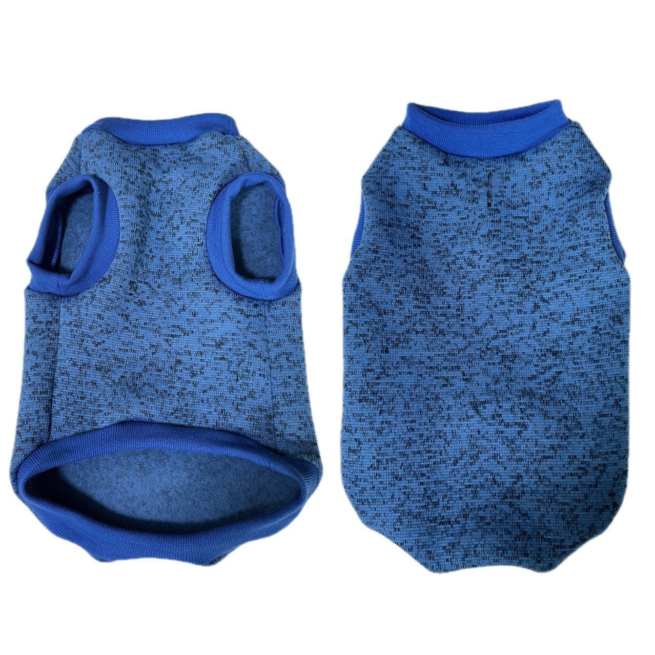 Pet Vest Fleece Lined Padded Warm Keeping Round Neck Pullover Dog Clothing