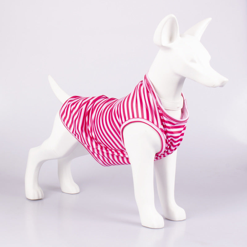 Pet Vest Comfortable Breathable Stripes Vest Dog Clothes