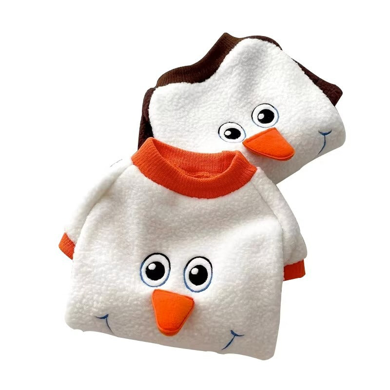 Christmas Funny Transformation Snowman Dog Hoodie