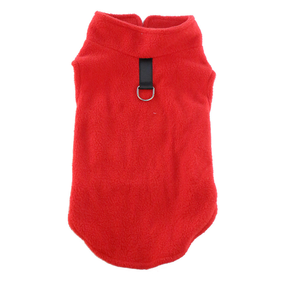 Pet Clothes Dog Polar Fleece Thickened Warm Vest