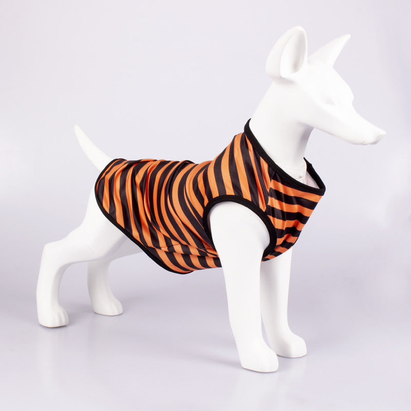 Pet Vest Comfortable Breathable Stripes Vest Dog Clothes